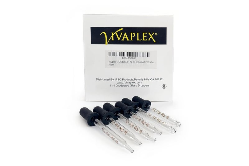 Vivaplex 6، قطارات زجاجية مدرجة، 1 مل. عبوة متنوعة من الأطوال المختلفة، طرف مستقيم، طرف منحني، وطرف دائري من البيبتات المعايرة. - Image 3